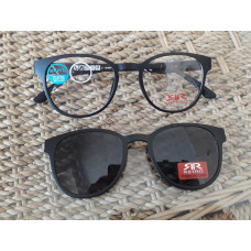 Retro Clip - on férfi szemüvegkeret